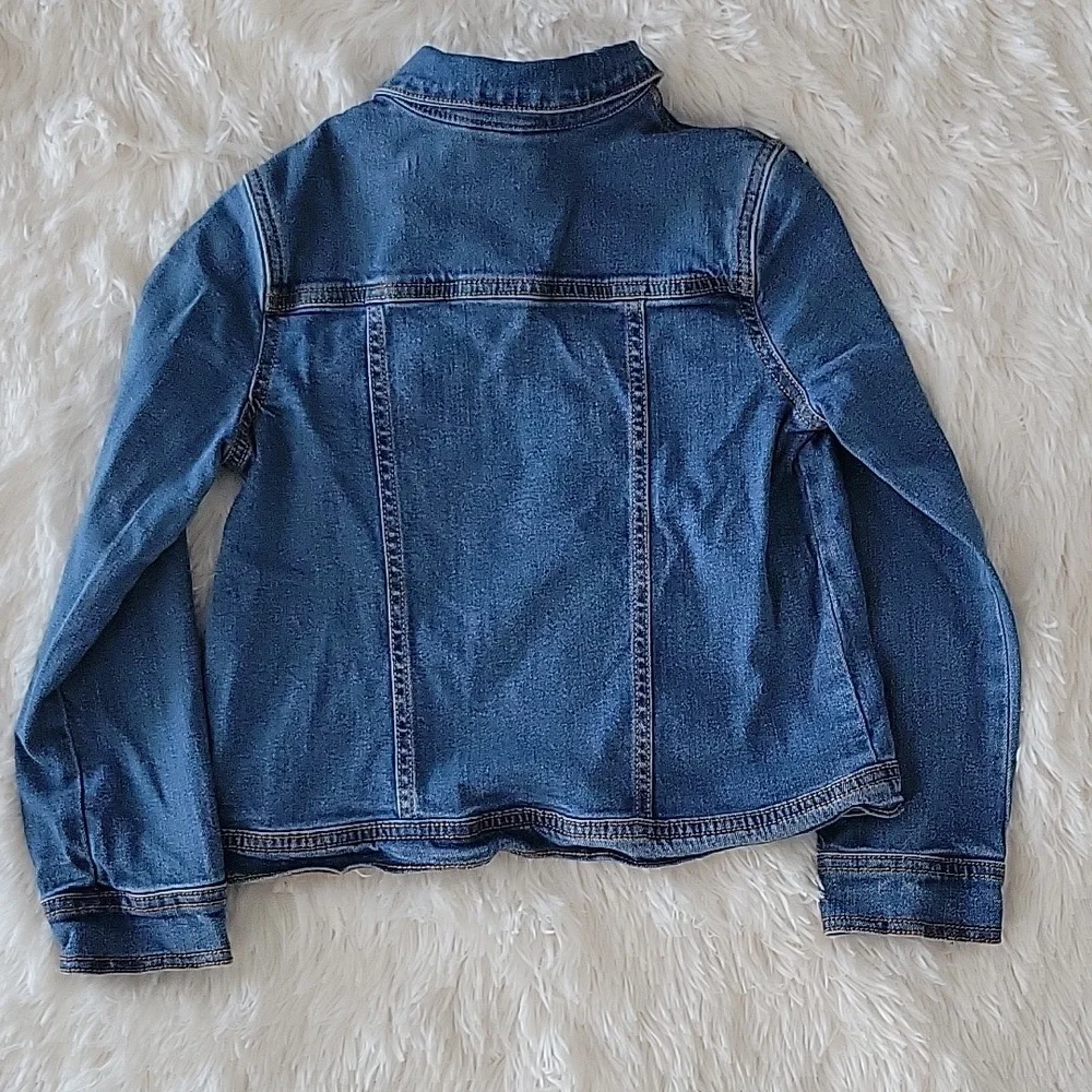 Gymboree Classic Denim Jacket Medium Blue Wash Girls Size 7/8